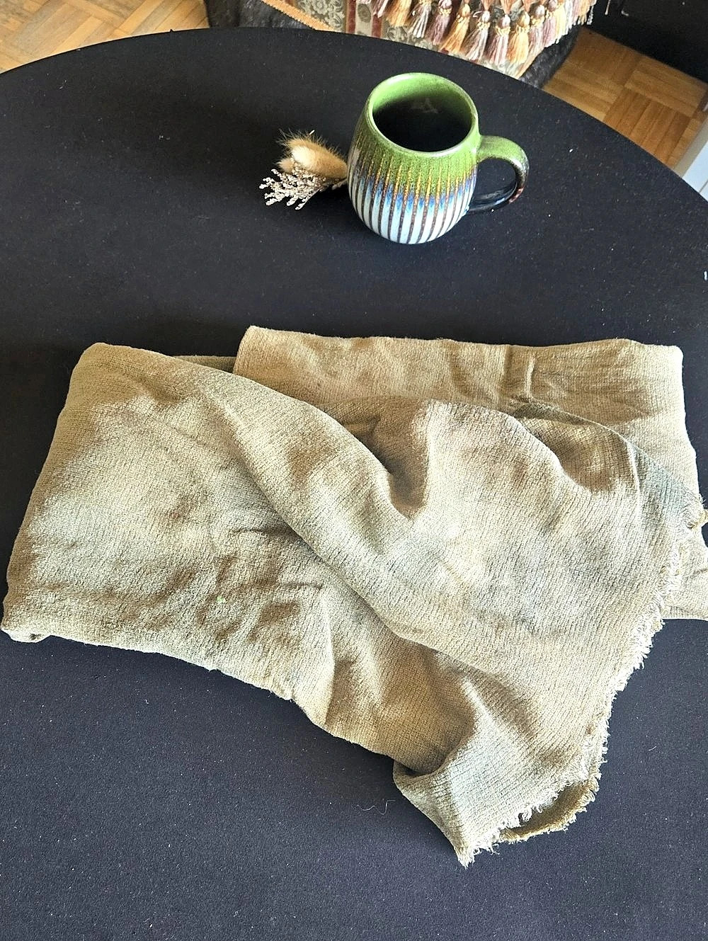 Beige Frayed Scarf Wrap Star Trek Wardrobe S4 Toronto